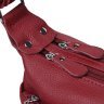 Жіноча шкіряна сумка бордового кольору з однією лямкою Keizer (57157) - 6