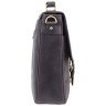 Качественный мужской портфель из натуральной кожи темно-синего цвета Visconti Berlin 77357 - 4