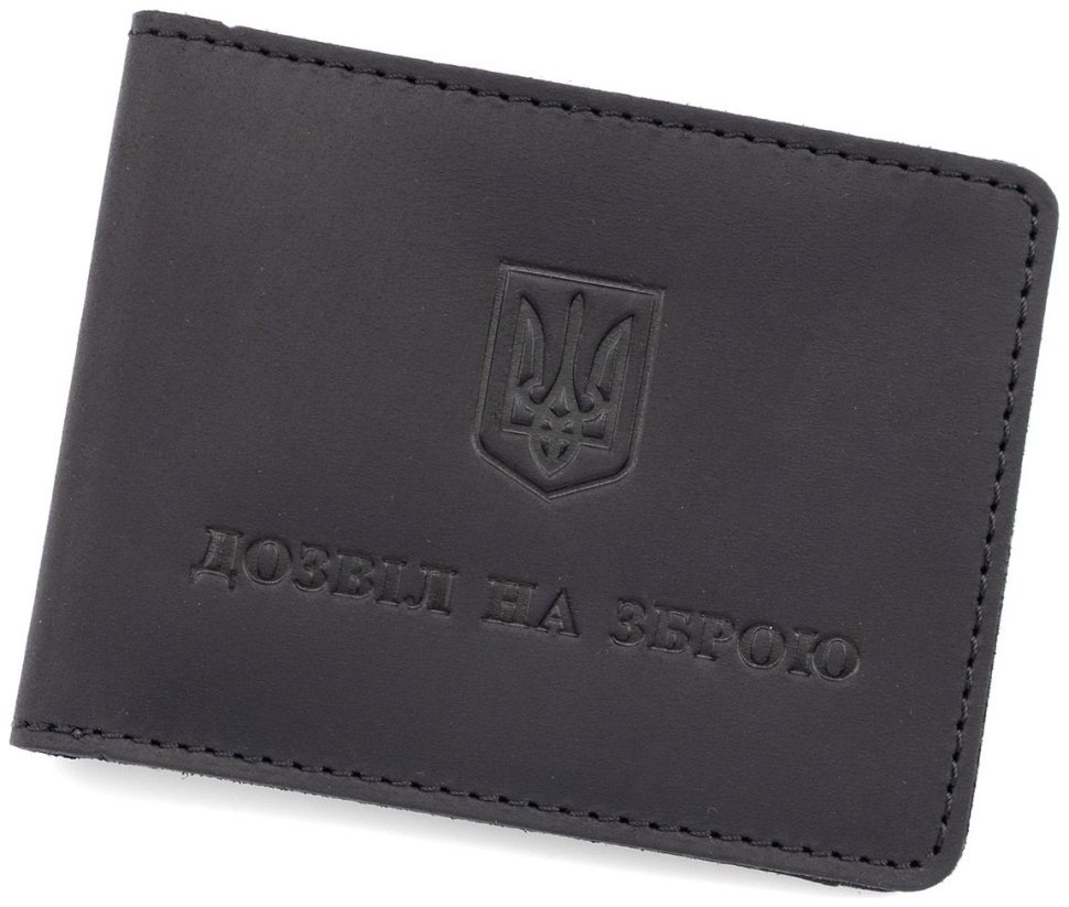 Кожаная обложка разрешение на оружие Leather Collection 97757 цвет черный фото №1 Кожаная обложка разрешение на оружие Leather Collection 97757 цвет черный modnotak фото №1