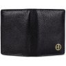 Картхолдер из натуральной кожи флотар черного цвета на кнопке Hammonds Flycatcher CC606 с RFID защитой 107957 modnotak фото - 3