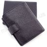 Компактный кожаный кошелек темно-синего цвета KARYA (0952-44) - 3