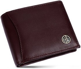 Фактурний шкіряний гаманець для чоловіків з монетницею та RFID-захистом Hammonds Flycatcher HF592 коричневий 108057