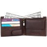 Фактурний шкіряний гаманець для чоловіків з монетницею та RFID-захистом Hammonds Flycatcher HF592 коричневий 108057 modnotak фото - 2