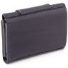 Синій шкіряний гаманець маленького розміру Grande Pelle (13006) - 3
