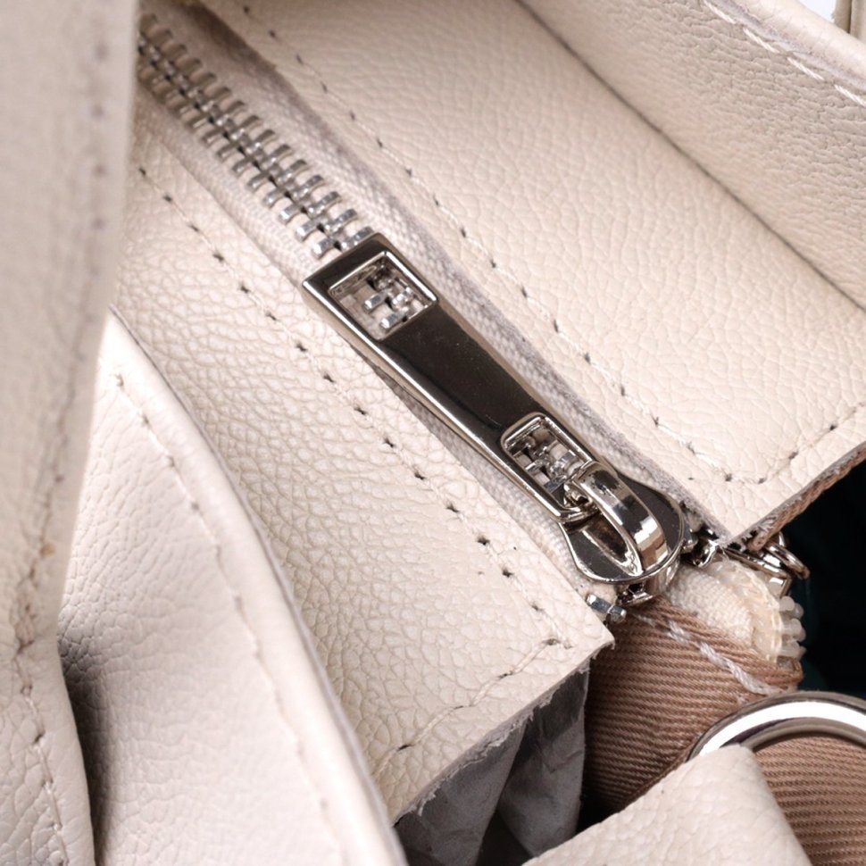 Элегантная женская сумка из натуральной кожи Shvigel 2422830 Бежевая фото №5 Элегантная женская сумка из натуральной кожи Shvigel 2422830 Бежевая modnotak фото №5