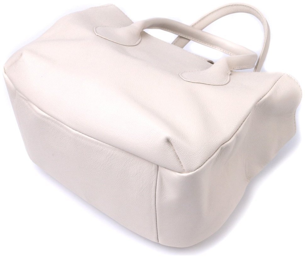 Элегантная женская сумка из натуральной кожи Shvigel 2422830 Бежевая фото №6 Элегантная женская сумка из натуральной кожи Shvigel 2422830 Бежевая modnotak фото №6