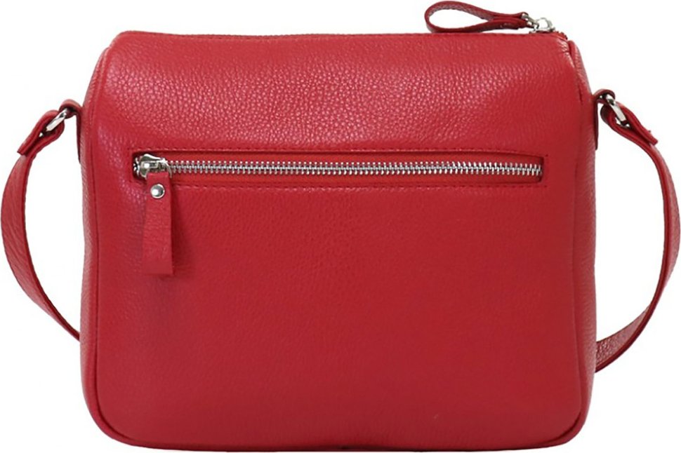 Маленькая женская сумка красного цвета из натуральной говяжьей кожи Issa Hara Мишель (27020)