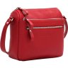 Маленькая женская сумка красного цвета из натуральной говяжьей кожи Issa Hara Мишель (27020) - 3
