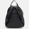 Женский маленький городской рюкзак из натуральной кожи черного цвета Keizer (59157) - 3