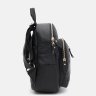 Жіночий маленький міський рюкзак із натуральної шкіри чорного кольору Keizer (59157) - 4