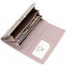 Великий горизонтальний жіночий гаманець темно-рожевого кольору з натуральної шкіри ST Leather (14046) - 5