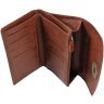 Женский коричневый кошелек из зернистой кожи с поворотным замком Ashwood 69657 - 4
