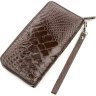 Чоловічий гаманець-клатч з коричневої шкіри крокодила CROCODILE LEATHER (024-18588) - 2