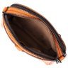 Кожаная женская сумка-кроссбоди оранжевого цвета на две молнии Vintage 2422421 - 4