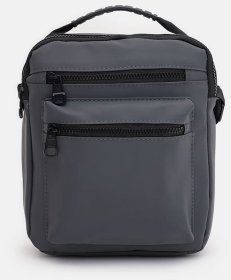 Сіра текстильна чоловіча сумка-барсетка з ручкою Monsen 71758