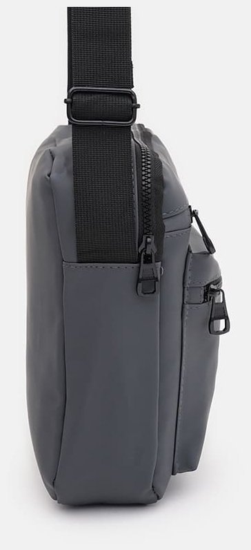 Сіра текстильна чоловіча сумка-барсетка з ручкою Monsen 71758
