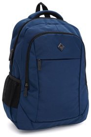 Синий мужской рюкзак из плотного текстиля на молнии Aoking 71858