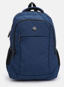 Синій чоловічий рюкзак із щільного текстилю на блискавці Aoking 71858