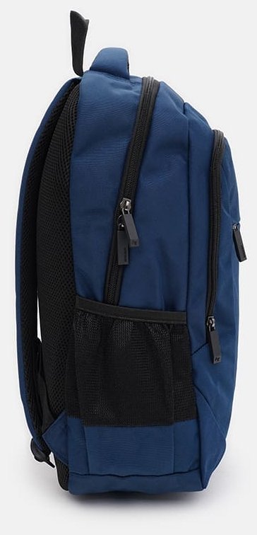 Синій чоловічий рюкзак із щільного текстилю на блискавці Aoking 71858