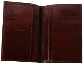 Мужское портмоне картхолдер Newport коричневого цвета Vip Collection 102558