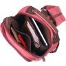Женский текстильный рюкзак малинового цвета Vintage (2421256)  - 5