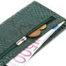 Жіночий лаковий гаманець зеленого кольору з натуральної шкіри з тисненням під змію CANPELLINI (2421694) - 5