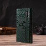 Жіночий лаковий гаманець зеленого кольору з натуральної шкіри з тисненням під змію CANPELLINI (2421694) - 7