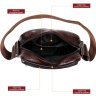 Коричневая кожаная сумка-планшет на плечо Vintage (14987) - 8