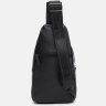 Чоловічий шкіряний слінг-рюкзак класичного дизайну з лямкою через плече Borsa Leather (22094) - 3