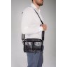 Горизонтальная мужская сумка-мессенджер через плечо из натуральной кожи Tiding Bag (15748) - 2