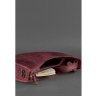 Модна сумка в бордовому кольорі з матової шкіри BlankNote Круассан (12647) - 5