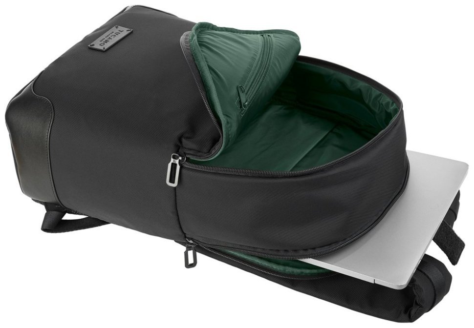 Вместительный рюкзак для ноутбука на 2 отделения из качественного нейлона Tucano Fine 16" чорний 103658 modnotak фото №10