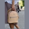 Женский мини-рюкзак из натуральной кожи светло-бежевого цвета BlankNote Kylie (12837) - 2
