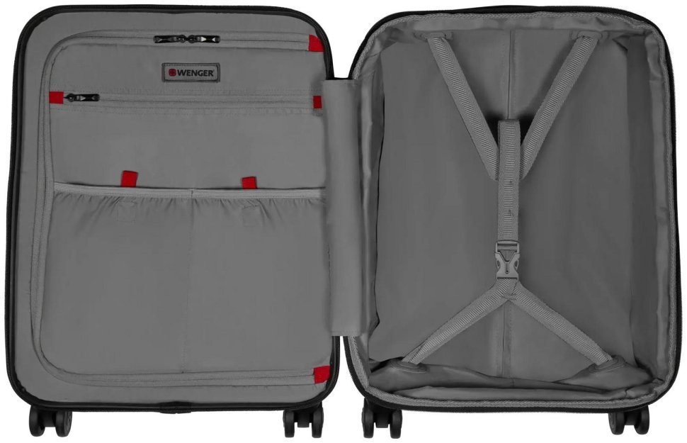 Валіза Wenger, Syntry, полікарбонат/поліестер, мала з відс для н/б 14", 4 колеса, чорна modnotak фото №9