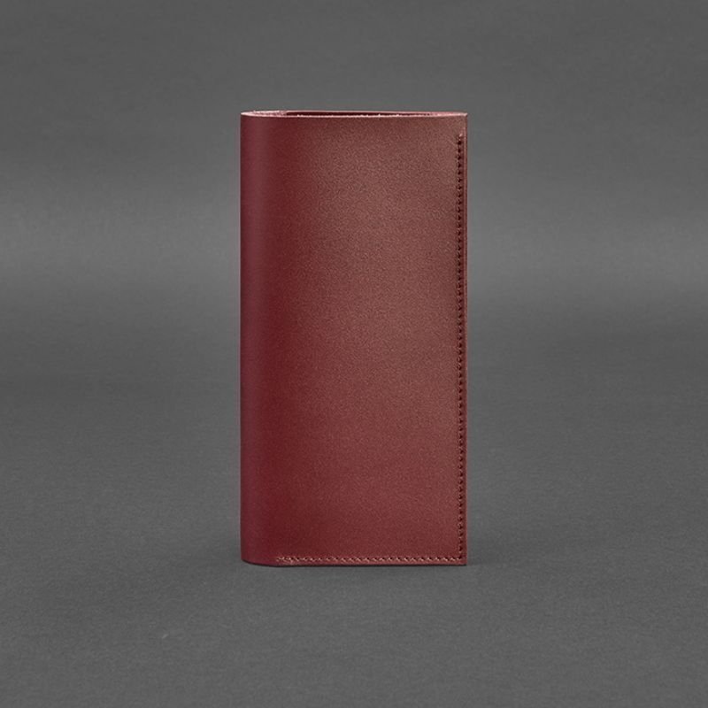 Бордовый тревел-кейс ручной работы из натуральной кожи BlankNote (12929)