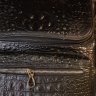 Черный кожаный рюкзак с тиснением под рептилию Vintage (20431) - 10