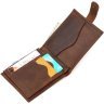 Вінтажний чоловічий гаманець з натуральної шкіри коричневого кольору Tony Bellucci (2422041) - 4