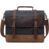 Текстильна сумка-портфель в темно-сірому кольорі Vintage (20060) - 1