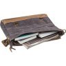 Текстильна сумка-портфель в темно-сірому кольорі Vintage (20060) - 4