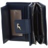 Классическое женское портмоне с RFID защитой из фактурной кожи Ashwood 94458 синего цвета фото №3 Классическое женское портмоне с RFID защитой из фактурной кожи Ashwood 94458 синего цвета modnotak фото - 3