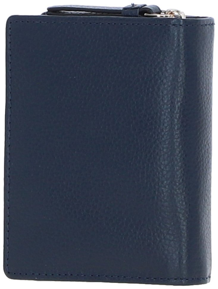 Классическое женское портмоне с RFID защитой из фактурной кожи Ashwood 94458 синего цвета modnotak фото №5