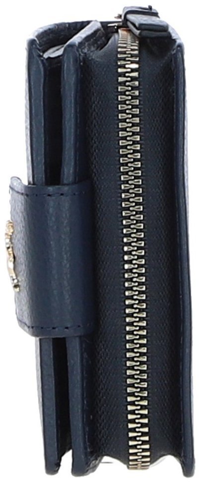 Классическое женское портмоне с RFID защитой из фактурной кожи Ashwood 94458 синего цвета modnotak фото №8