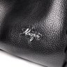 Шкіряна жіноча сумка в класичному чорному кольорі з ручками KARYA (2420844) - 4