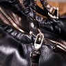 Кожаная женская сумка в классическом черном цвете с ручками KARYA (2420844) - 10