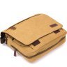 Наплічна текстильна сумка для ноутбука в кольорі хакі Vintage (20188) - 6