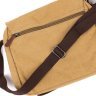 Наплечная текстильная сумка для ноутбука в цвете хаки Vintage (20188) - 9