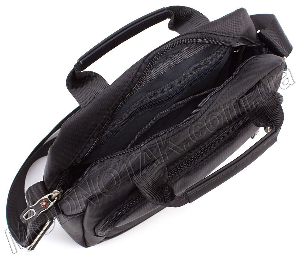 Тканинна чорна сумка з ручками WENGER-SWISSGEAR (850)