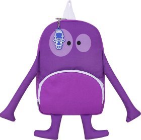 Дитячий рюкзак фіолетового кольору для дівчаток з текстилю Monster - Bagland (55558)