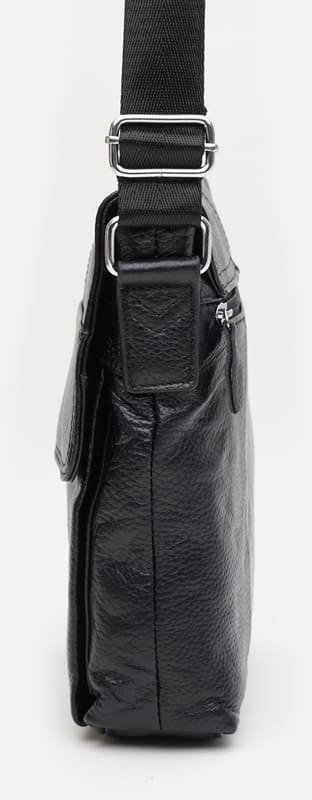 Компактная мужская сумка через плечо из натуральной кожи Keizer (19329)