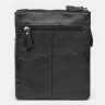 Тонка шкіряна чоловіча сумка-планшет з сріблястою фурнітурою Keizer (19359) - 3
